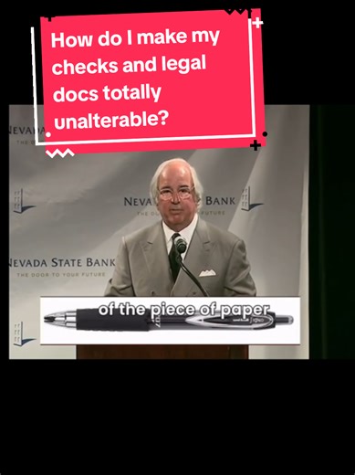 How to Forgery-Proof Checks with a Simple Investment