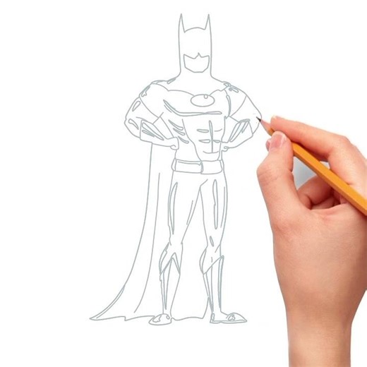 Batman Sketch ✏️ | Easy Pencil Drawing | DC Superhero Art 2025" #artandwriting #aesthetic