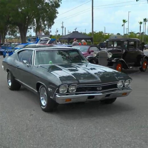 1968 Chevy Chevelle Classic Muscle Car Exhaust Sound Driving By #musclecar #classiccar