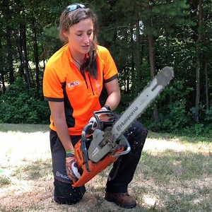 11K views · 97 reactions | Do you know how to avoid the risk of kickback when using your chainsaw? Husqvarna Product Trainer Meg explains in this short video for #ChainsawSafetyMonth. | Husqvarna | Facebook
