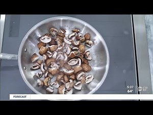 Goat cheese grits with mushrooms | At Home With Shay