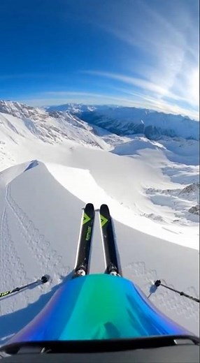 Glacier Drop POV | Extreme Freefall Into a Massive Snow Basin