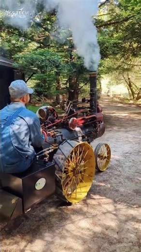 Powerful Mini Steam Engine in Action 🚂💨 | Old Technology! #shorts