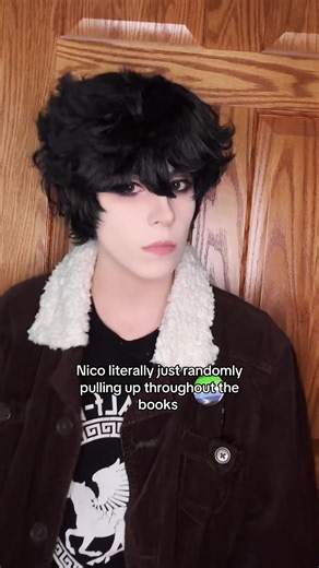 Always smth along the lines of “I sense death.. oh that must just mean my brothers here!” Hazel ily why are you so used to this - Everyone in the comments tell my bf to cosplay Will solace maybe he’ll do it sooner… I love Nico he’s literally me you guys are fueling my delusions ily all - #nicodiangelo #nicodiangelocosplay #percyjackson #pjo #pjocosplay