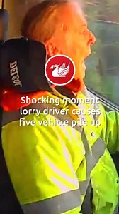14K views · 11 reactions | This is the shocking moment that a HGV driver caused a five vehicle pile up | Liverpool Echo News | Facebook