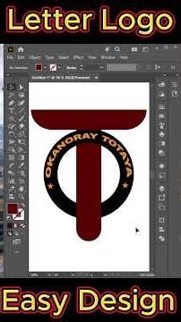 Letter Logo Design|Adobe illustrator tutorial #viral #video #logo #design #shorts