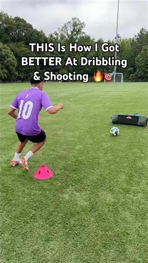 THIS Is How I Got BETTER At Dribbling & Shooting 🔥🎯#soccer #football
