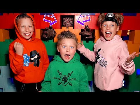 MYSTERY MONSTER! Creature Trapped in our Giant LEGO Fort!