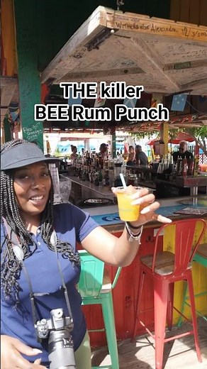 Killer Bee Rum Punch at Sunshine Beach Bar and Grill Nevis