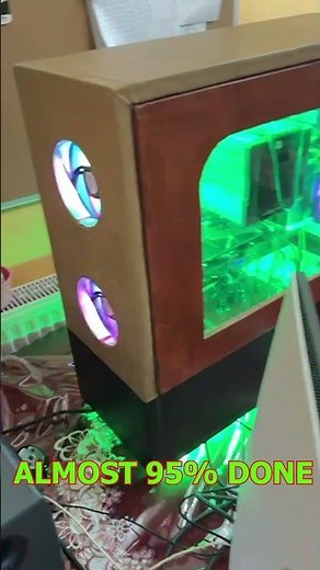 MY HAND MADE CUSTOM WOODEN PC CASE VINTAGE STYLE UPDATE