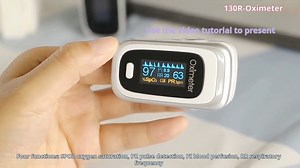 เครื่องวัดออกซิเจน ปลายนิ้ว หน้าจอOLED 6โหมด ปรับได้4ทิศทาง 4 ฟังก์ชัน อัตราการหายใจ RR ความอิ่มตัวของออกซิเจนในเลือด SpO₂ การตรวจจับชีพจร PR การไหลเวียนของเลือด PI Fingertip pulse oximeter (มีแบตเตอรี่ กระเป๋าเก็บของ) | Lazada.co.th
