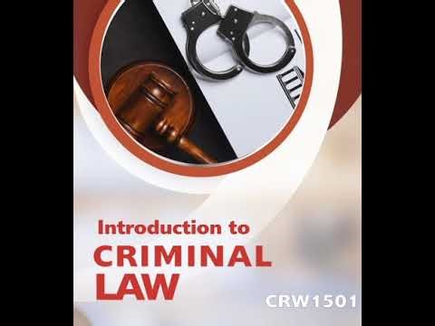 CRW1501 The Principle of legality Learning unit 2 UNISA