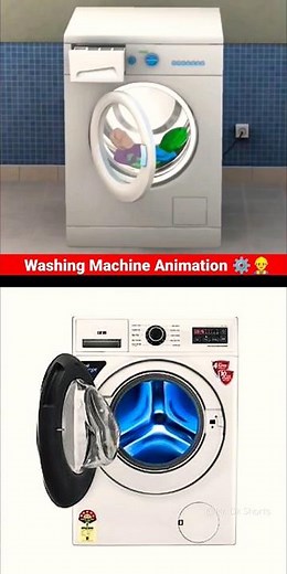 Washing machine animation video ⚙️👷‍♂️ #cad #engineering #animation #mechanical #3d 🔥