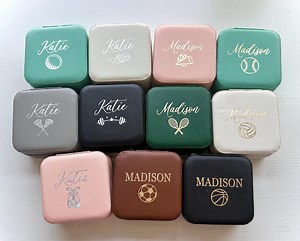 Customized Sports Gift Jewelry Box Personalized Volleyball Basketball Soccer Tennis Cheerleading Customized Gift for Sport Team Personalized - Etsy