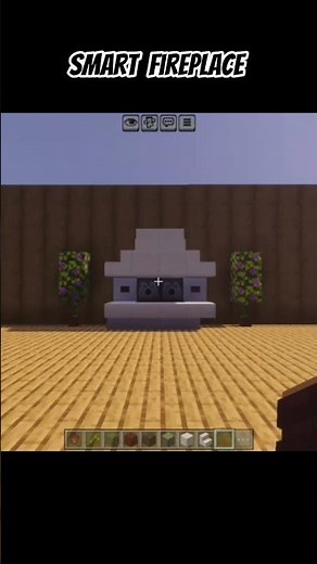 Minecraft : How To Build A Smart Fireplace In Minecraft #minecraft #viral