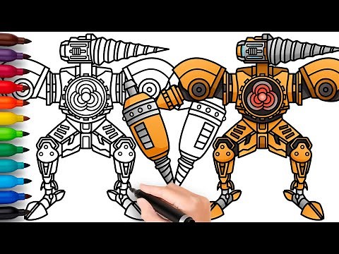 HOW TO DRAW TITAN DRILL MAN | Skibidi Toilet Multiverse - Easy Step by Step Drawing