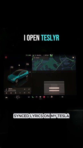 Tesla Finally Has Synced Lyrics 🎵 #tesla #teslatips #lyrics #teslyr