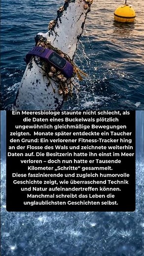 Mein verlorener Tracker… gefunden auf einem WAL?! 😳🐋