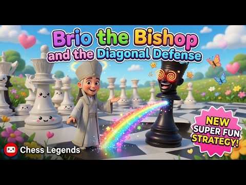 Brio the Bishop's Bold Move: An Epic Animated Chess Story Unveiling the Diagonal Defense!