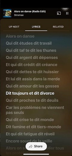 Alors On Danse - Stromae paroles