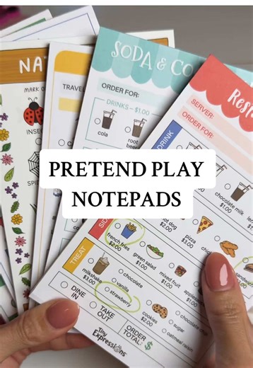 Endless Imagination with Pretend Play Notepads