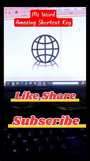 Ms Word Shortcut Key. #shorts #msword #trending #trendingshorts