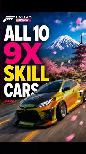 Every 9x Skill Multiplier Car in Forza Horizon 6 (All 10 Cars)