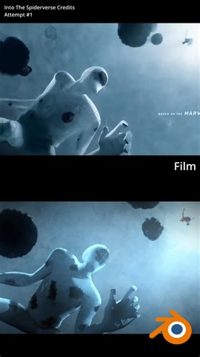 Blender to DaVinci: Spider-Verse Style Breakdown #b3d