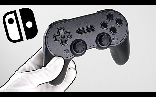 【1080P60】新款任天堂Switch“Pro”手柄--8Bitdo SN30 Pro+SNES游戏手柄开箱