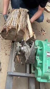 Electric log splitter - easily handles wood of all sizes
