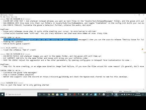 How to add and delete the annoying desktop goose!!! (WINDOWS)