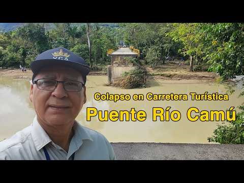 The collapse of the bridge over the Camú River in Puerto Plata