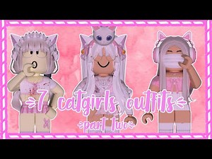 7 aesthetic cat girls outfits! (part 2) | Roblox