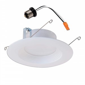 HALO 5 in. and 6 in. 5000K Integrated LED White Recessed Ceiling Light Retrofit Trim at Daylight 90 CRI Title 20 Compliant LT560WH6950R-CA