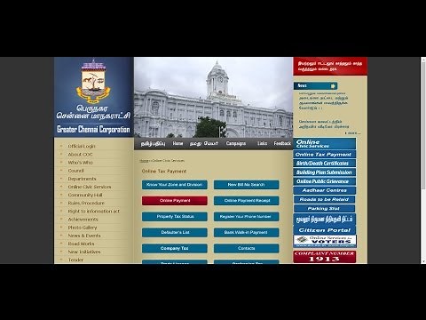 How to Pay Chennai Corporation Property Tax Online