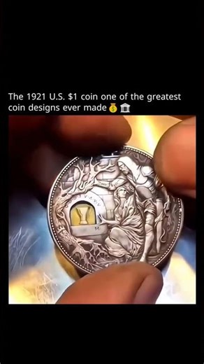The 1921 U.S. $1 coin one of the greatest coin designs ever made 👀❤️‍🩹