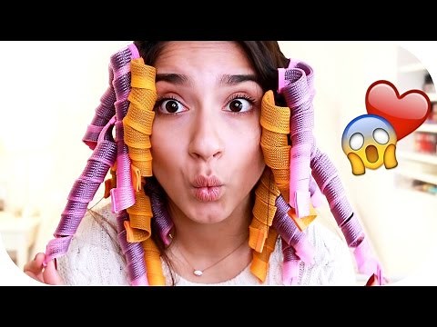 LOCKEN ohne HITZE! - Heatless Curls Methode mit LOCKENWICKLER | Sanny Kaur