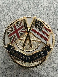 RMS Titanic 1912 Officers Lapel Pin Enamel Gold Replica With British & American Flags | Titanic Souvenir Badge | Ship Officer Memorabilia - Etsy UK