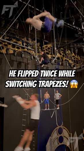 IMPOSSIBLE AIR SWITCH?! 🤯 #trapeze #circus #acrobat #gymnastics #aerialist #extreme #nevergiveup