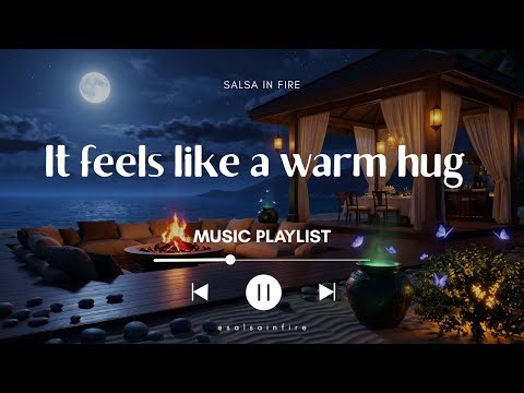 12 Hours beach fire pit sounds to Sleep in 5 Minutes | deep sleep music with fireplace sounds