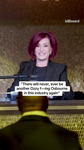 Sharon Osbourne speaks on Ozzy Osbourne's legacy while accepting the Clive Davis Visionary award at Billboard Power 100. 🖤 #ozzyosbourne #metal #billboard