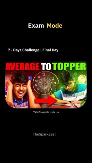 Day 7: How To Study One Day Before Exam 🔥 | exam preparation tips #shorts #exam