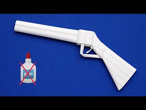 How to Make a Realistic Paper Gun that Shoots | Easy DIY Paper Craft Tutorial