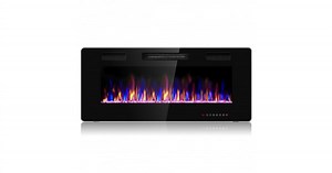 42" Recessed Ultra Thin Wall Mounted Electric Fireplace with ETL Certificated - Costway