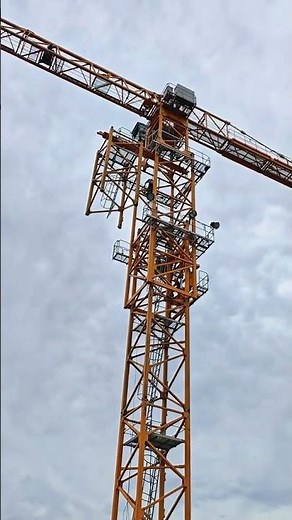 Tower Crane Installation Process | Real Site Assembly | UAE / Saudi Construction Project #machine