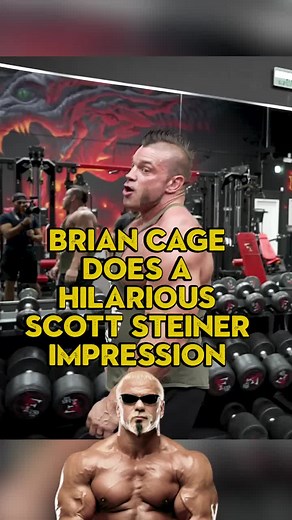 What an amazing Scott Steiner impression by Brian Cage 😂😂 #aew #bodybuilding #allelitewrestling #fitness | Chris Van Vliet