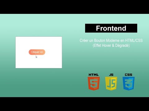 Créer un Bouton Moderne en HTML/CSS (Effet Hover & Dégradé) #html #css