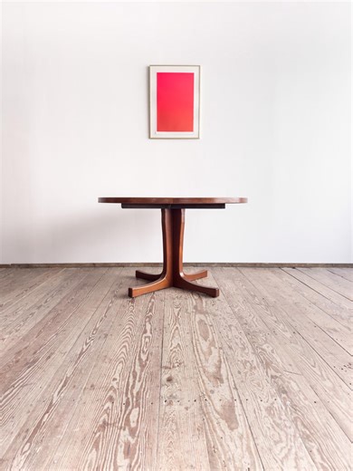 Extendable Round Dining Table, Denmark - Etsy