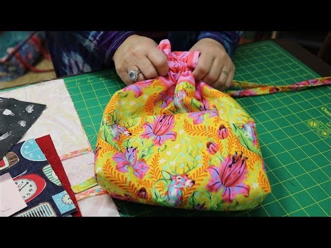 Capi's a Bag #1 Lined Drawstring Bag by Jeni Baker