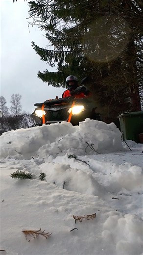 Plowing Snow With ATV
